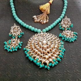 Turquoise locket set