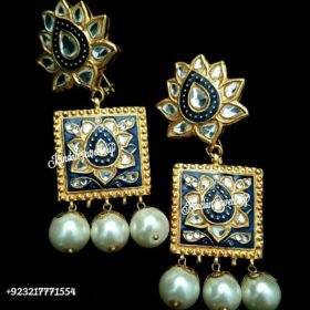 Blue Meena Earrings