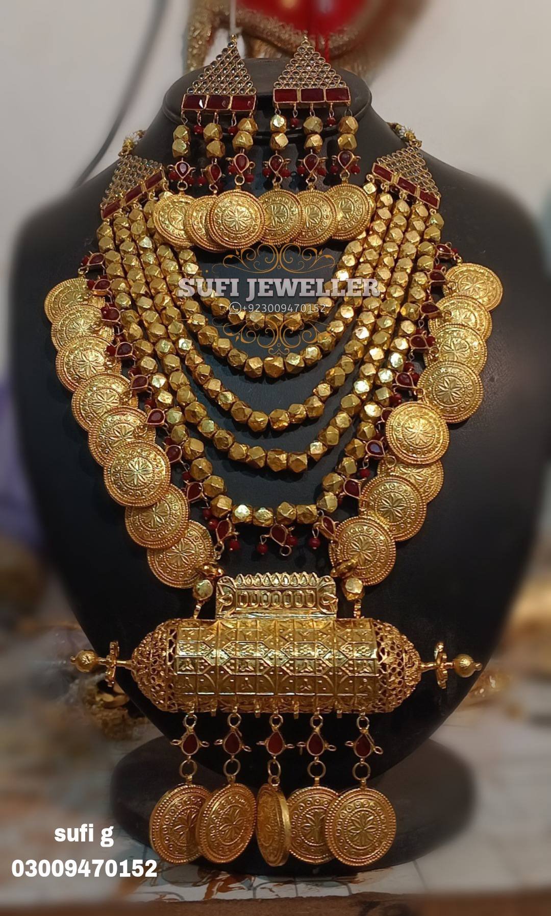 18 Sindhi Dholna Katmala Set – 24k Gold Plated Bridal Edition - Image 1