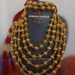 Queen’s Court Signature Mala | Royal Gold-Plated Multi-Strand Design
