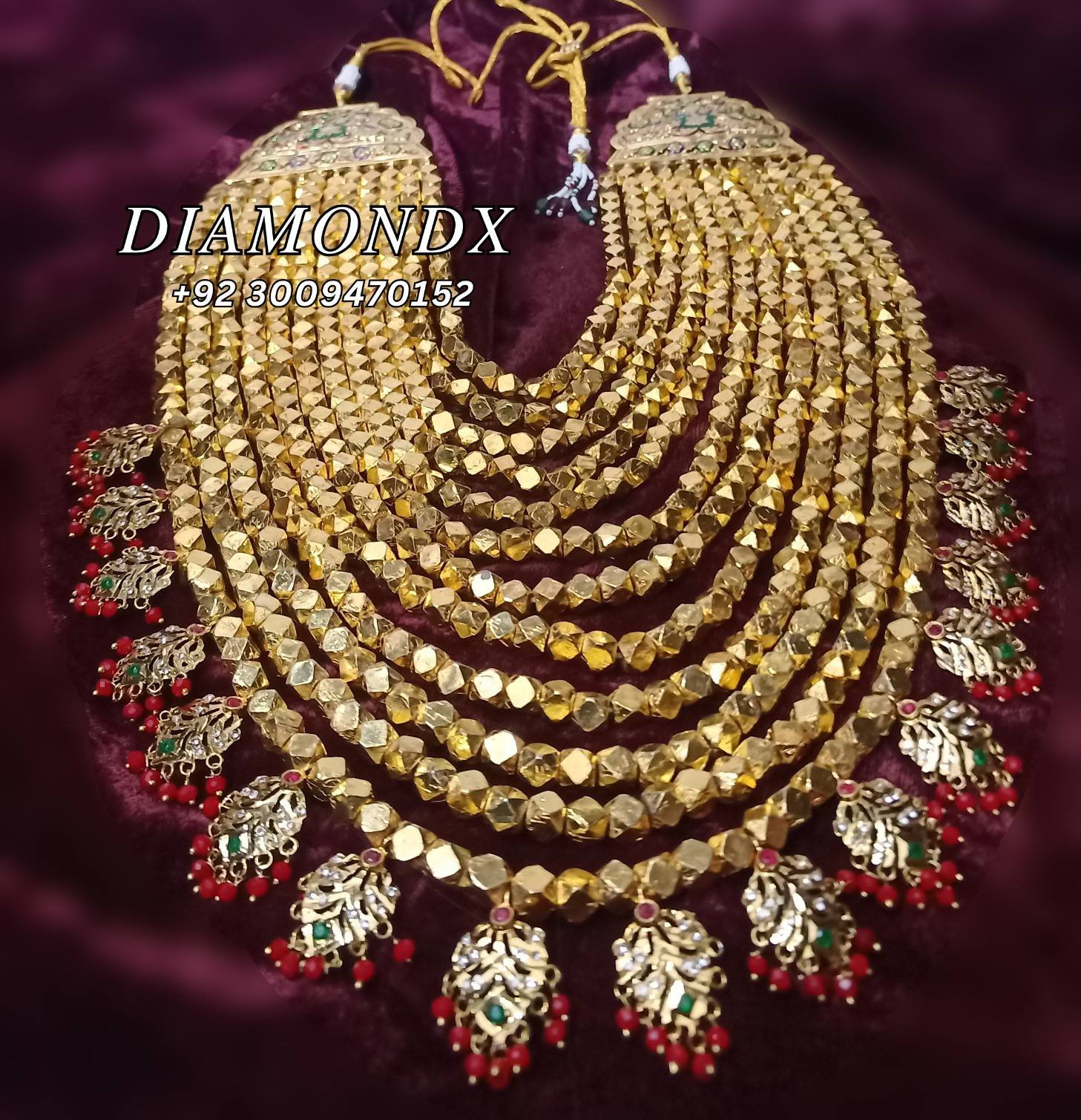 7 Grand Multani Katmala Har – 24k Gold Plated - Image 1