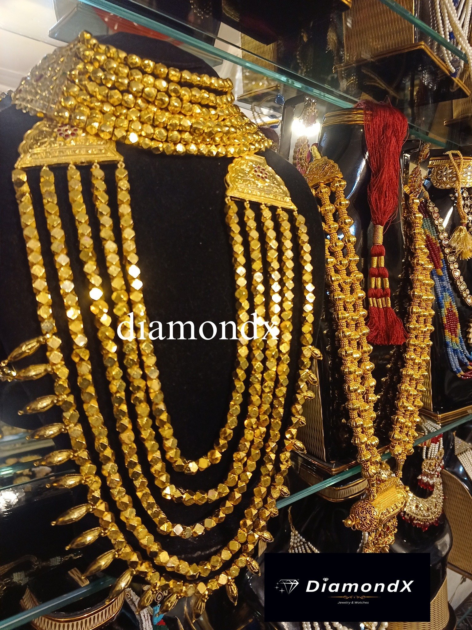 9 Premium Multani Choker & Katmala Har –24k Gold Plated - Image 1