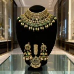 Emerald Pearl Kundan Royal Bridal Choker Set