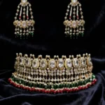 Imperial Polki Pearl Choker Bridal Set